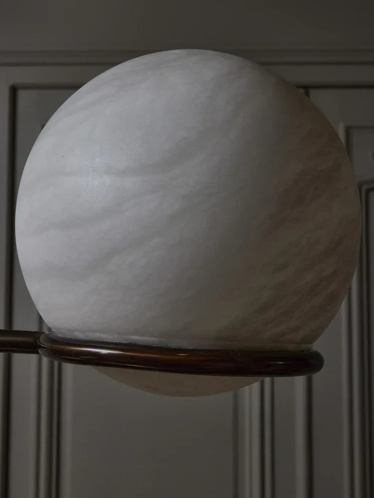 Alabaster Double Pendulum Chandelier
