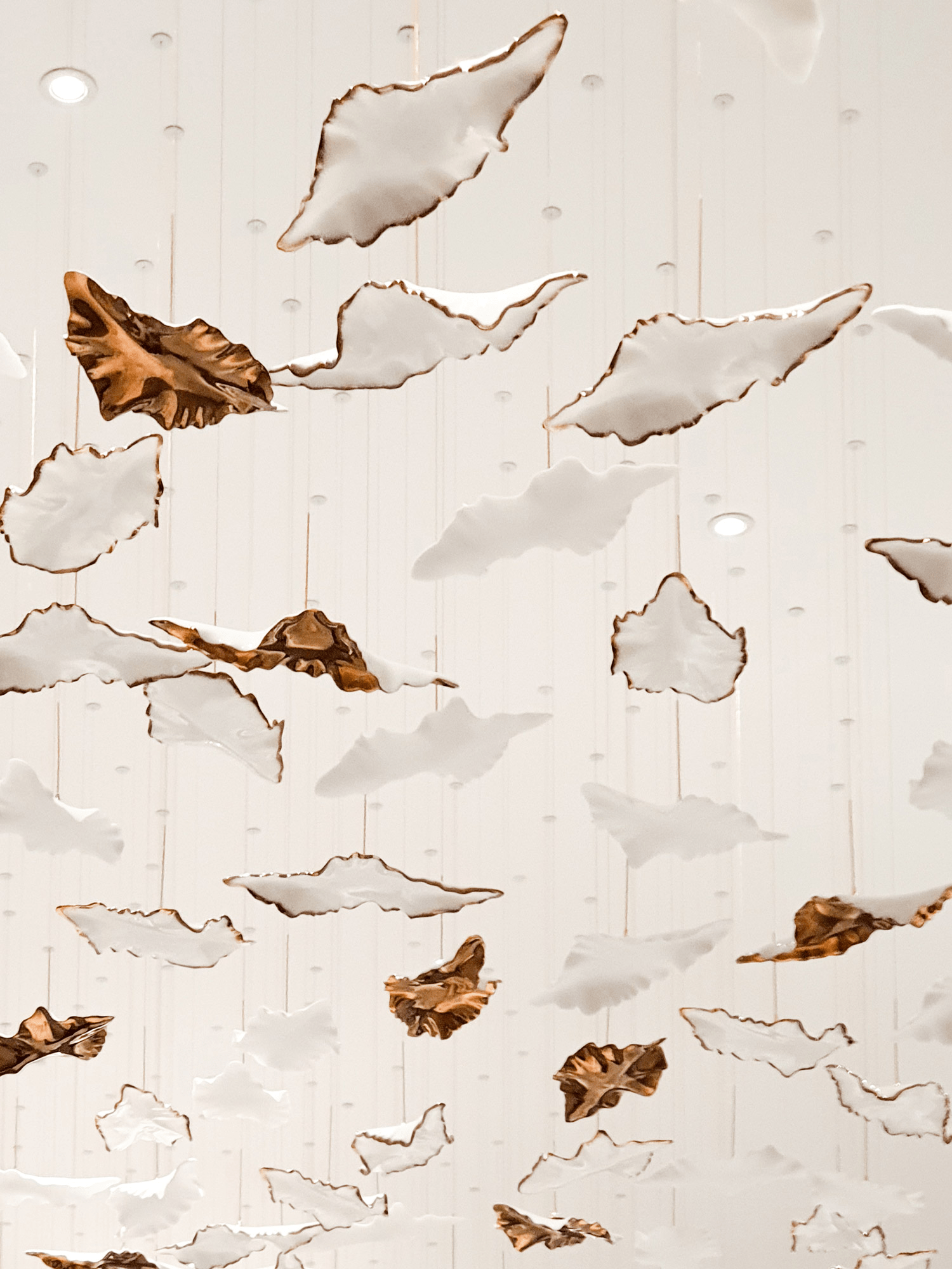 Leaf Twisted Sculptural Customize Chandelier