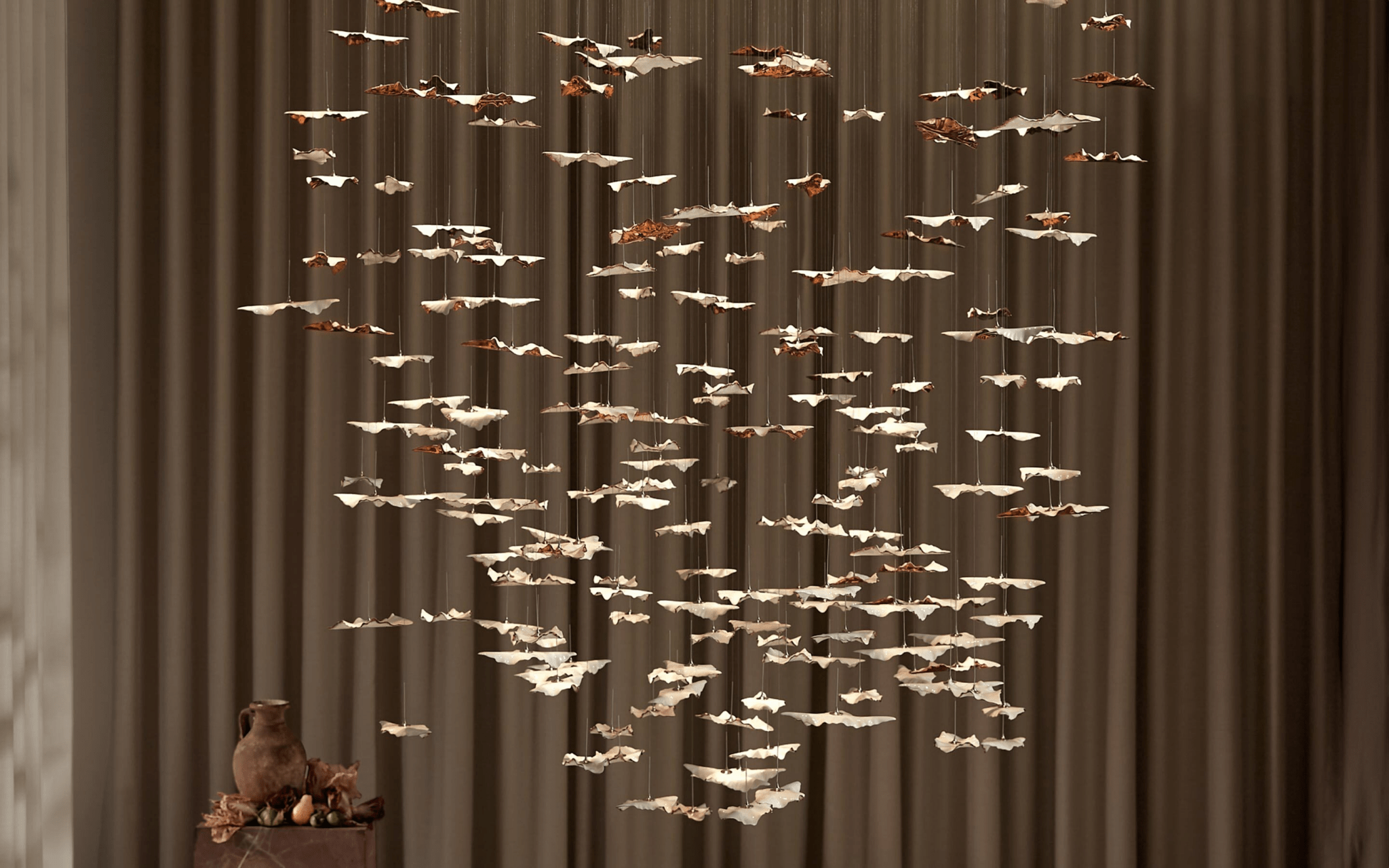 Leaf Twisted Sculptural Customize Chandelier