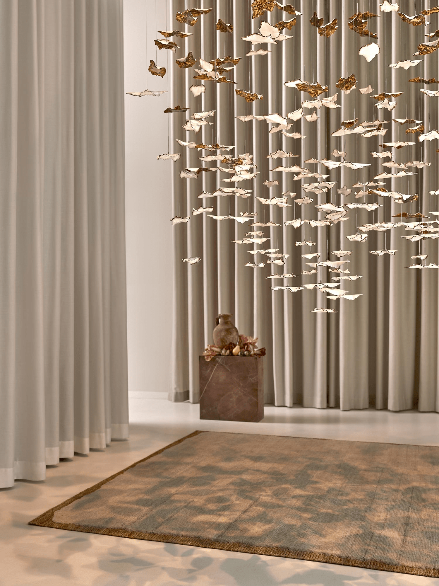 Leaf Twisted Sculptural Customize Chandelier