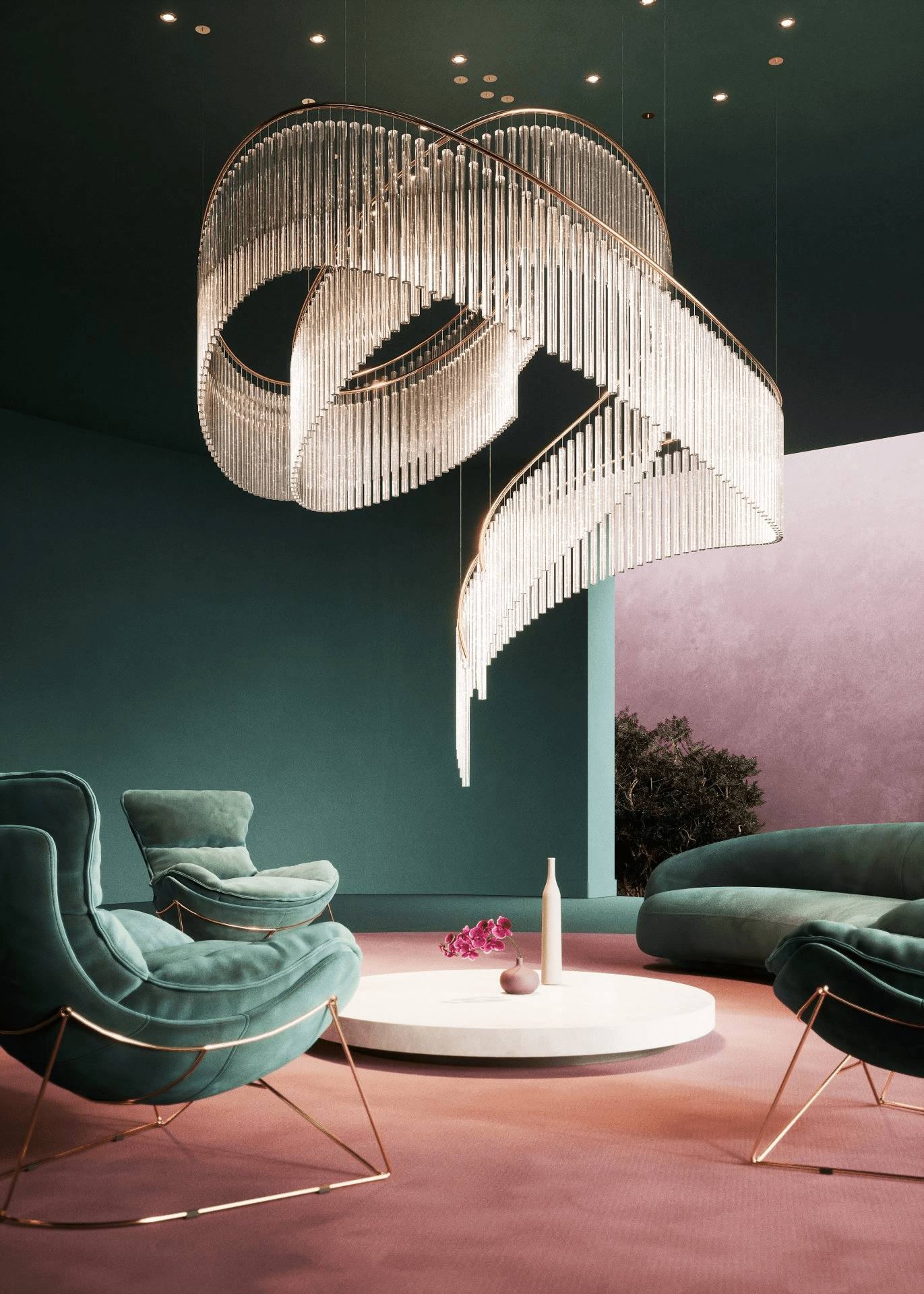 Crystal Spin Customize Chandelier