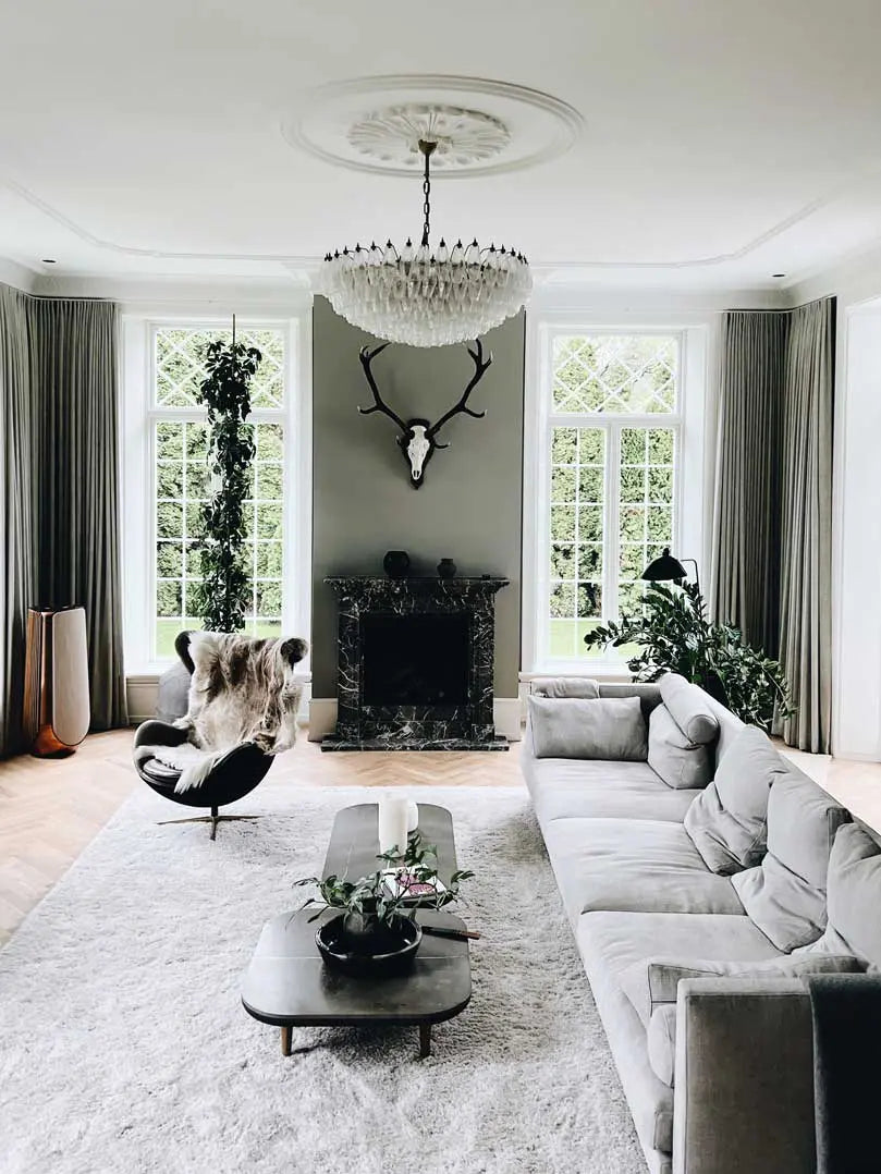 Murano Chandelier – Poliedri – 185 glass – White Alabaster