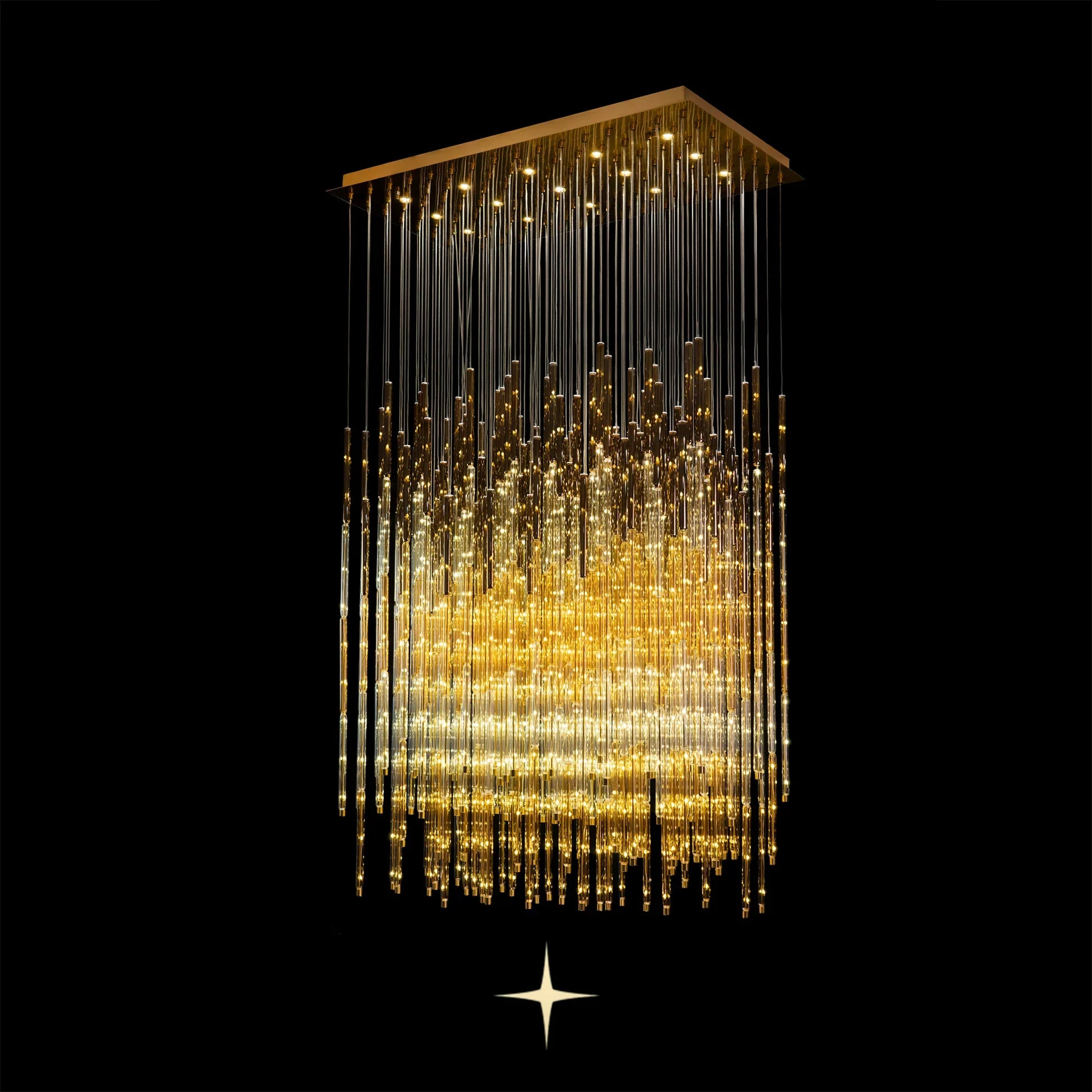 Echo Layered Rectangular Chandelier
