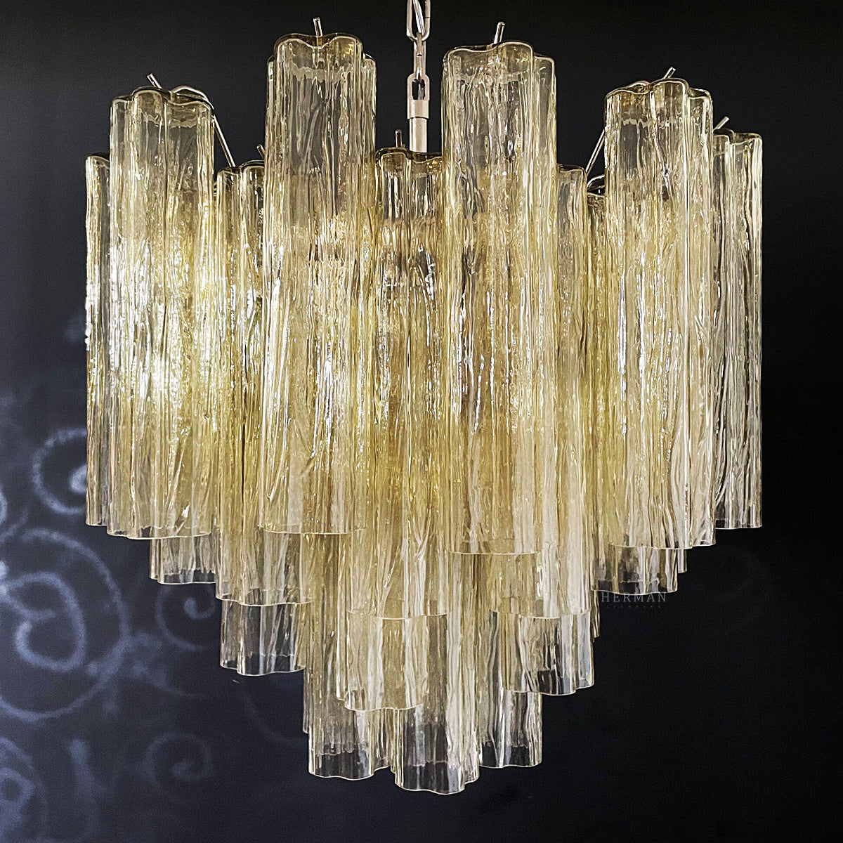 Murano Chandelier – 36 tubes – Yellow