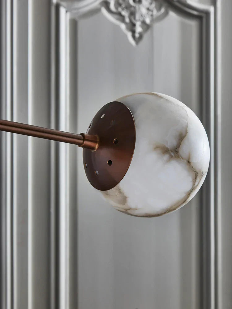 Alabaster Triple Mobile Chandelier