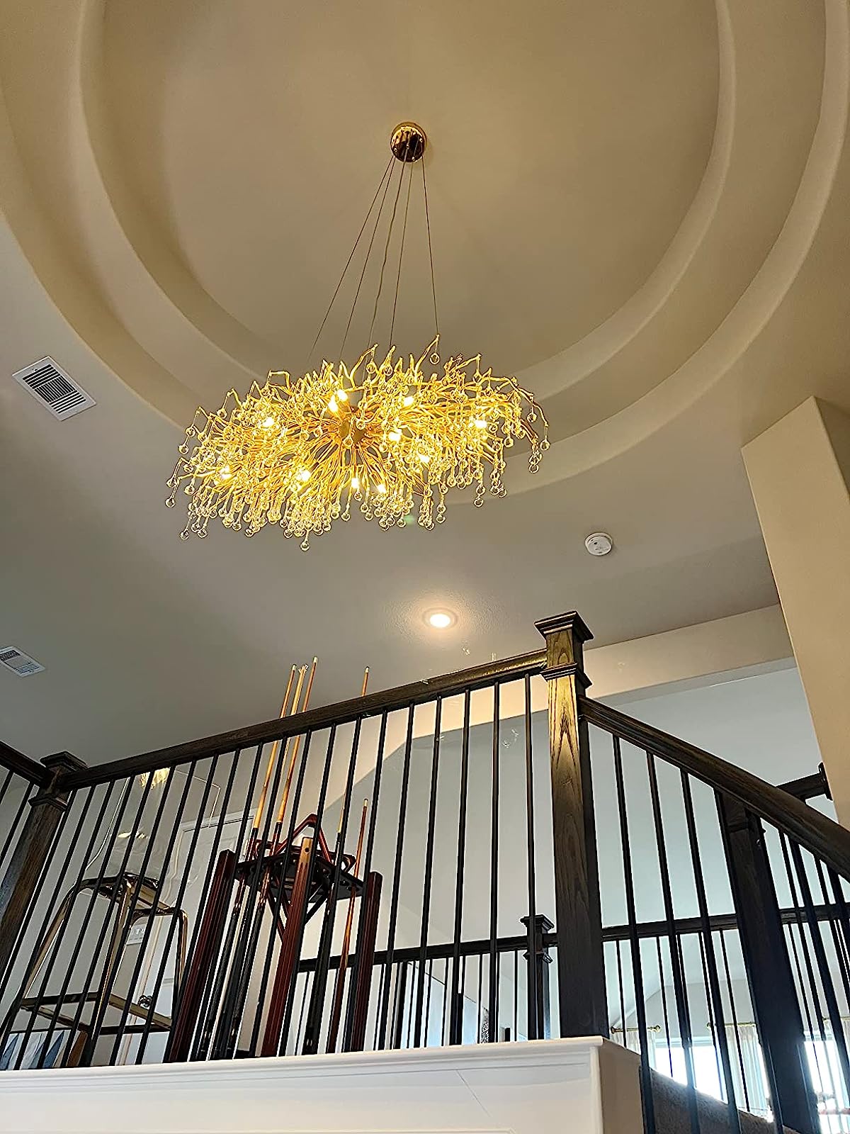 Stunning Tree Branch Crystal Chandelier with Clear Teardrop-shaped for Living/Dining Room