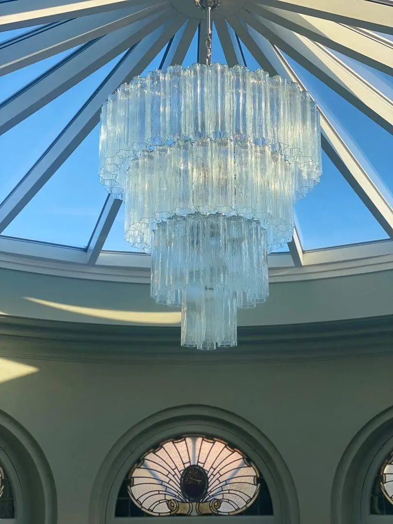 Murano Chandelier – 78 tubes – Transparent