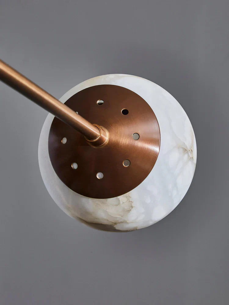 Alabaster Triple Mobile Chandelier