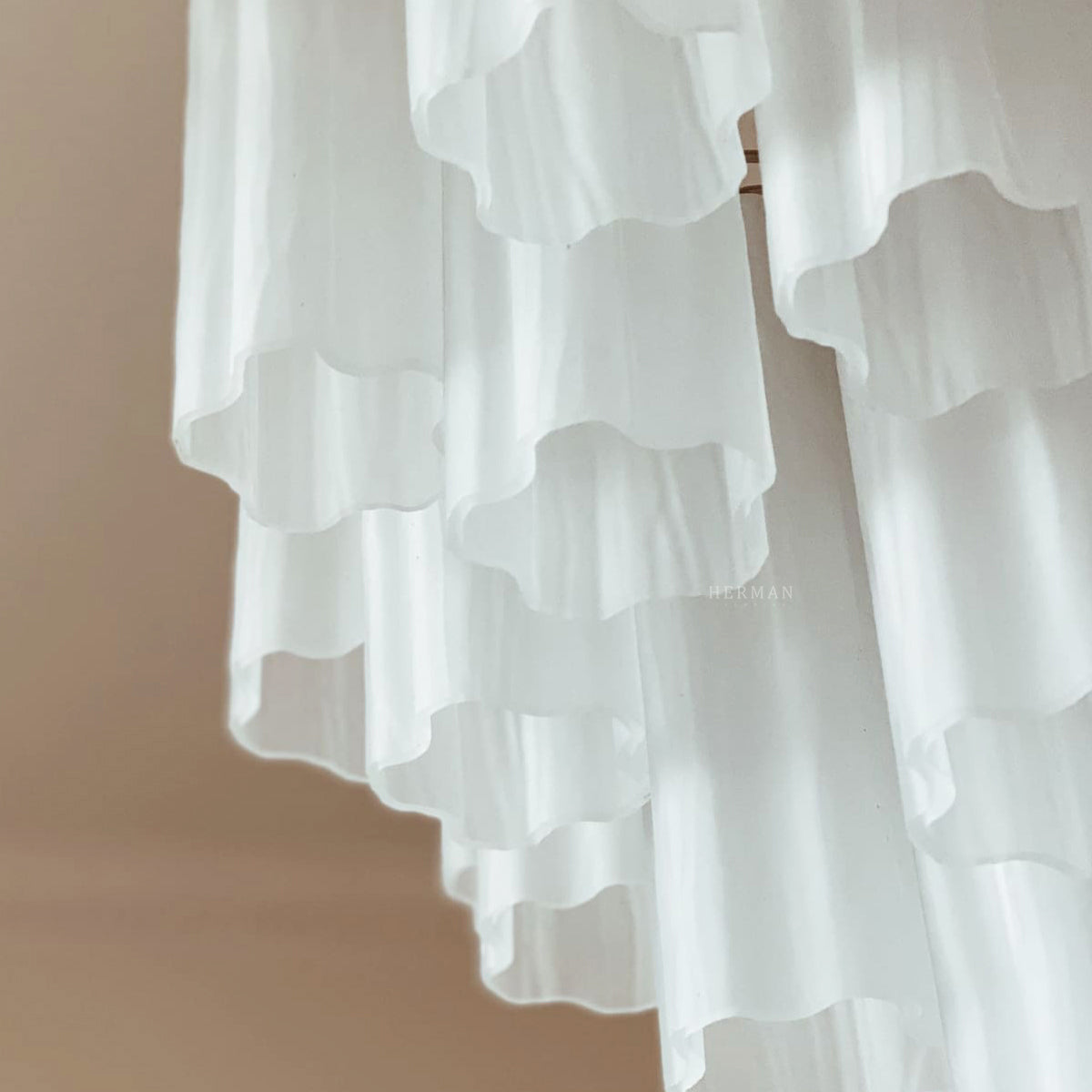 Murano Chandelier – 36 tubes – Matte white