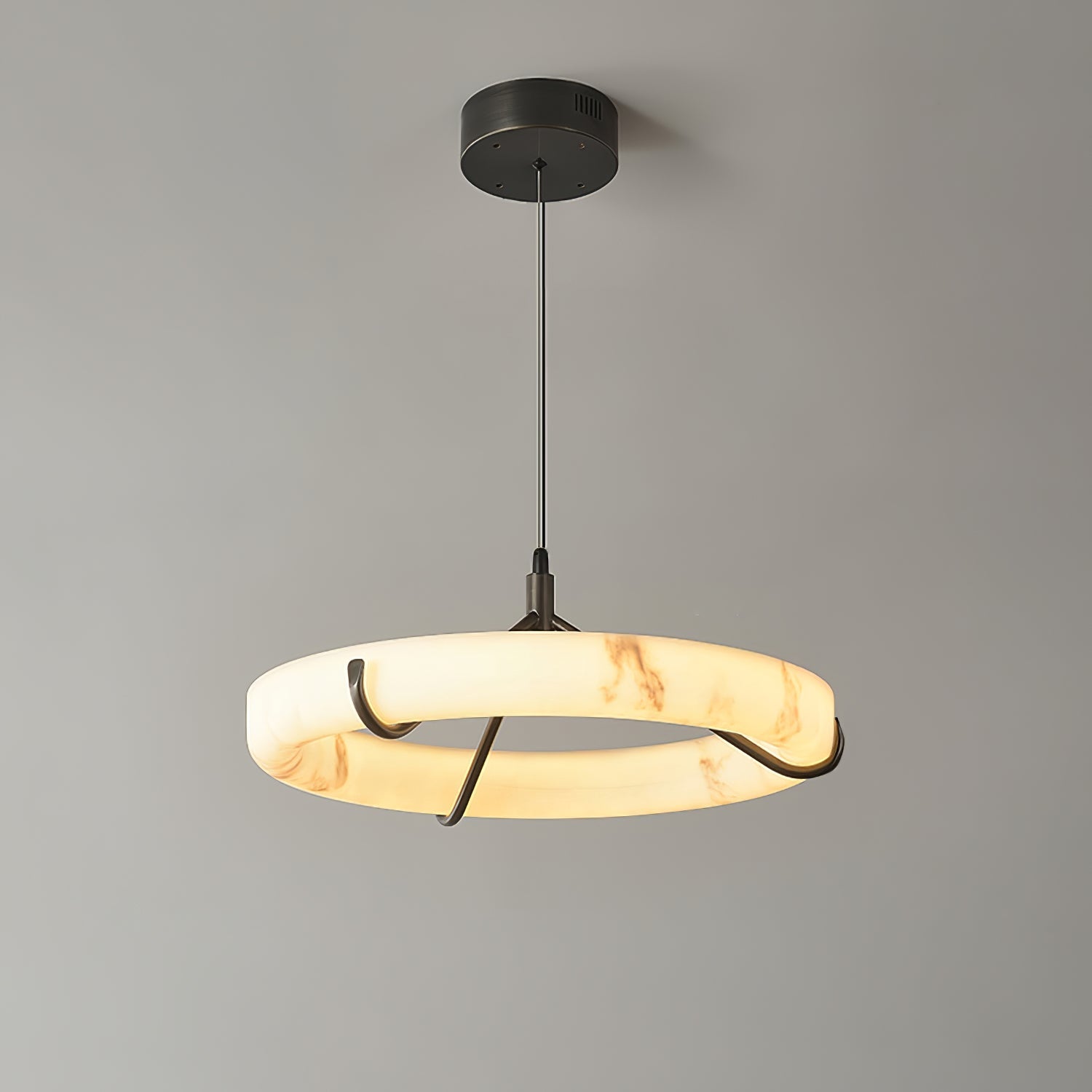 Alabaster Ring Pendant Lamp