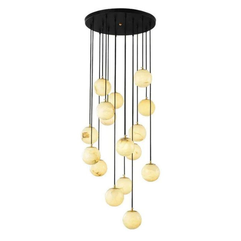Alabaster Global Staircase Chandelier
