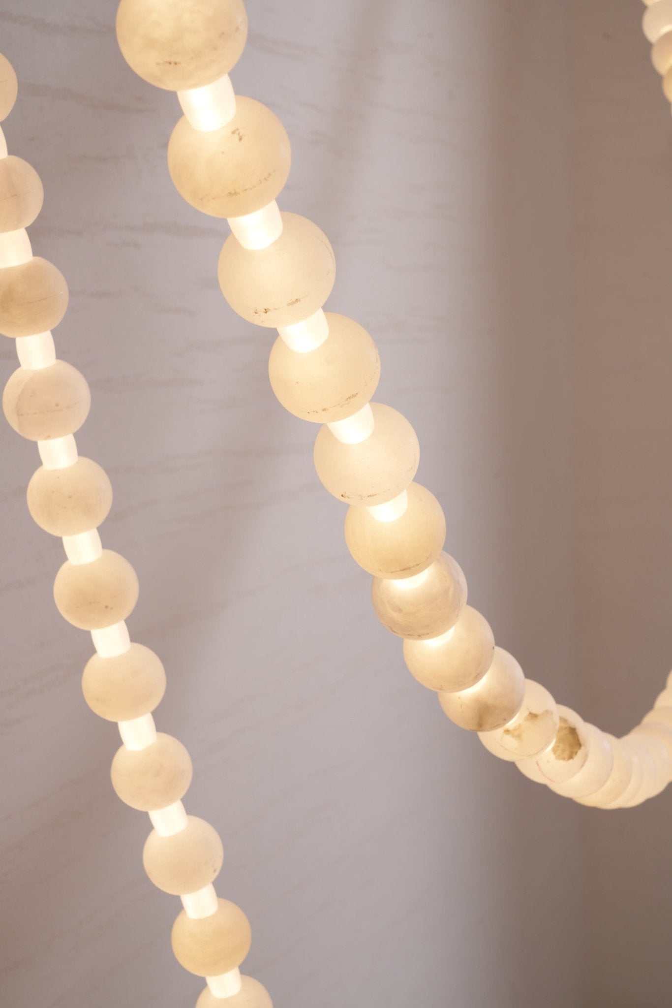 Alabaster Pearl Necklace Chandelier