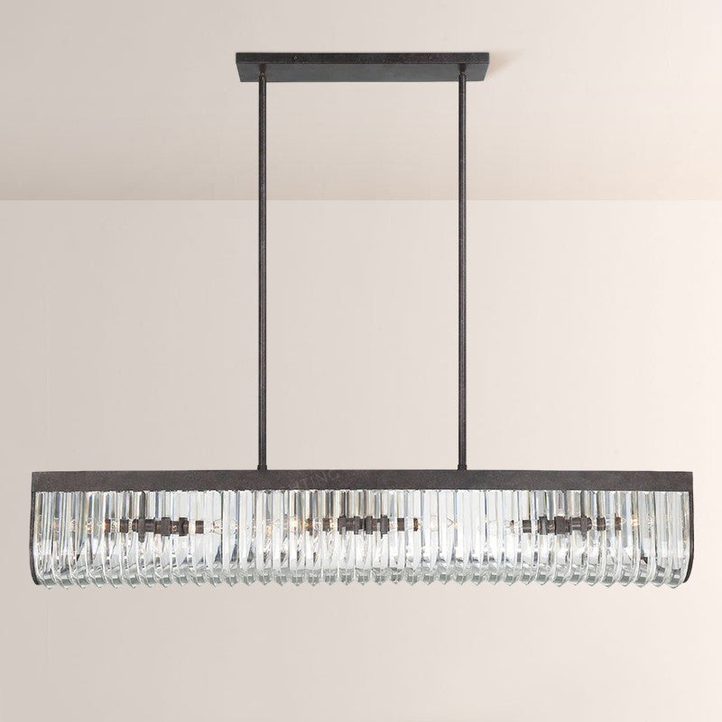 Alice 6 Light Rectangular Chandelier 50"