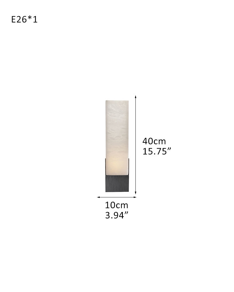 8 Lights Organic Elegance Linear Convet Alabaster Chandelier