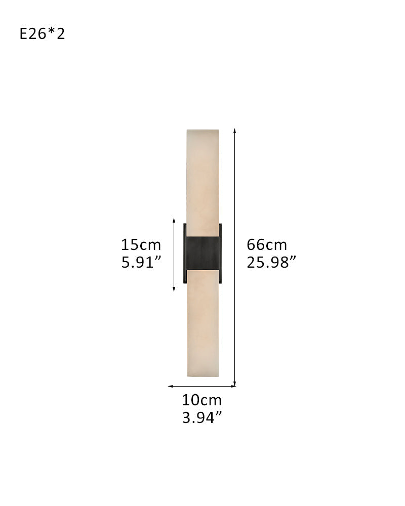 8 Lights Organic Elegance Linear Convet Alabaster Chandelier