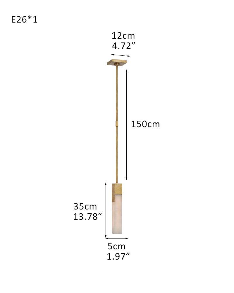 8 Lights Organic Elegance Linear Convet Alabaster Chandelier