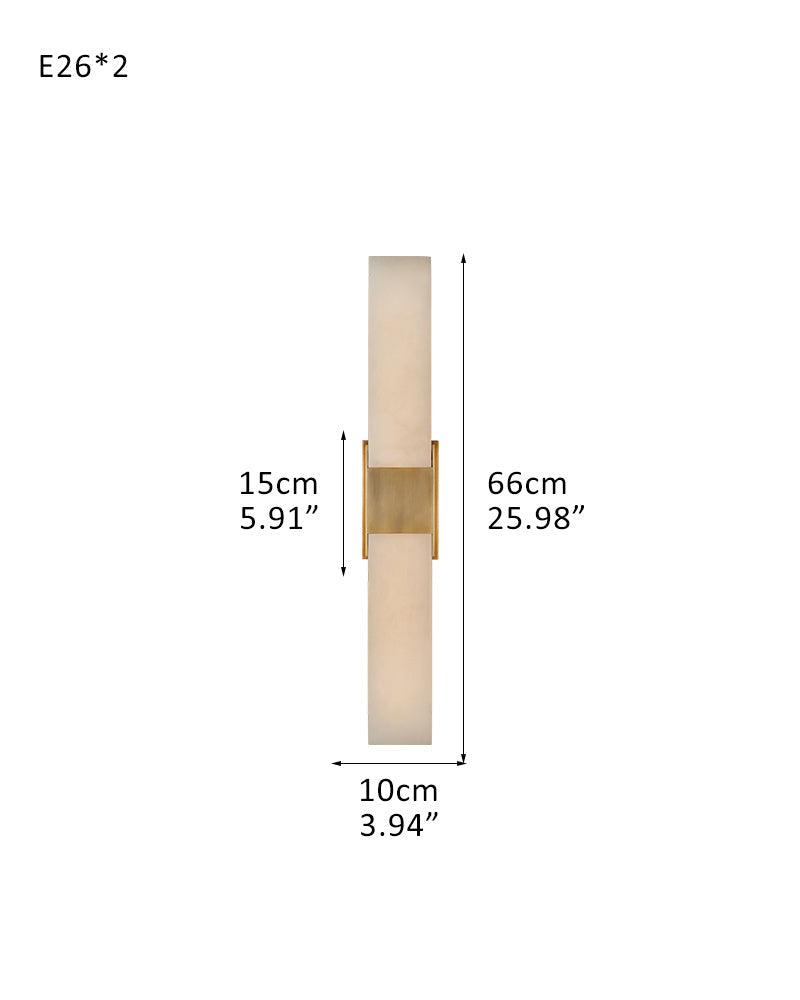 8 Lights Organic Elegance Linear Convet Alabaster Chandelier