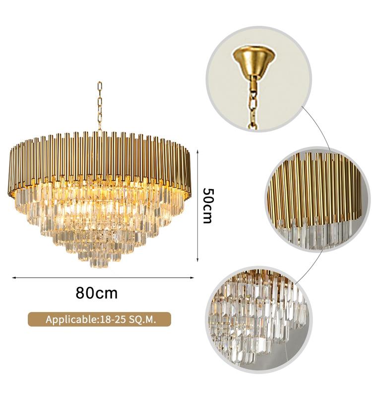 Callistenes Clear Crystal Chandelier