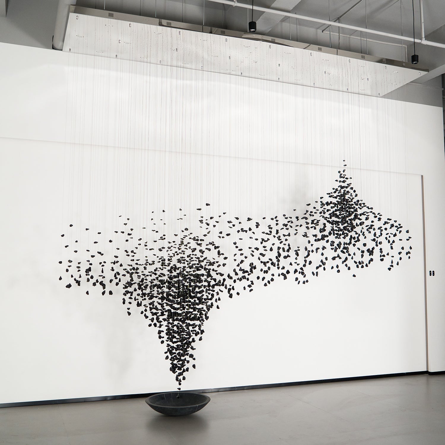 Charcoal Shape Hourglass Chandelier