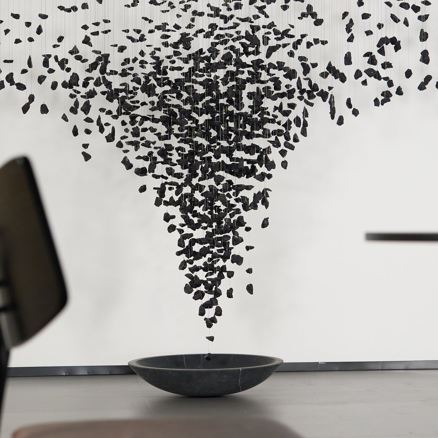 Charcoal Shape Hourglass Chandelier