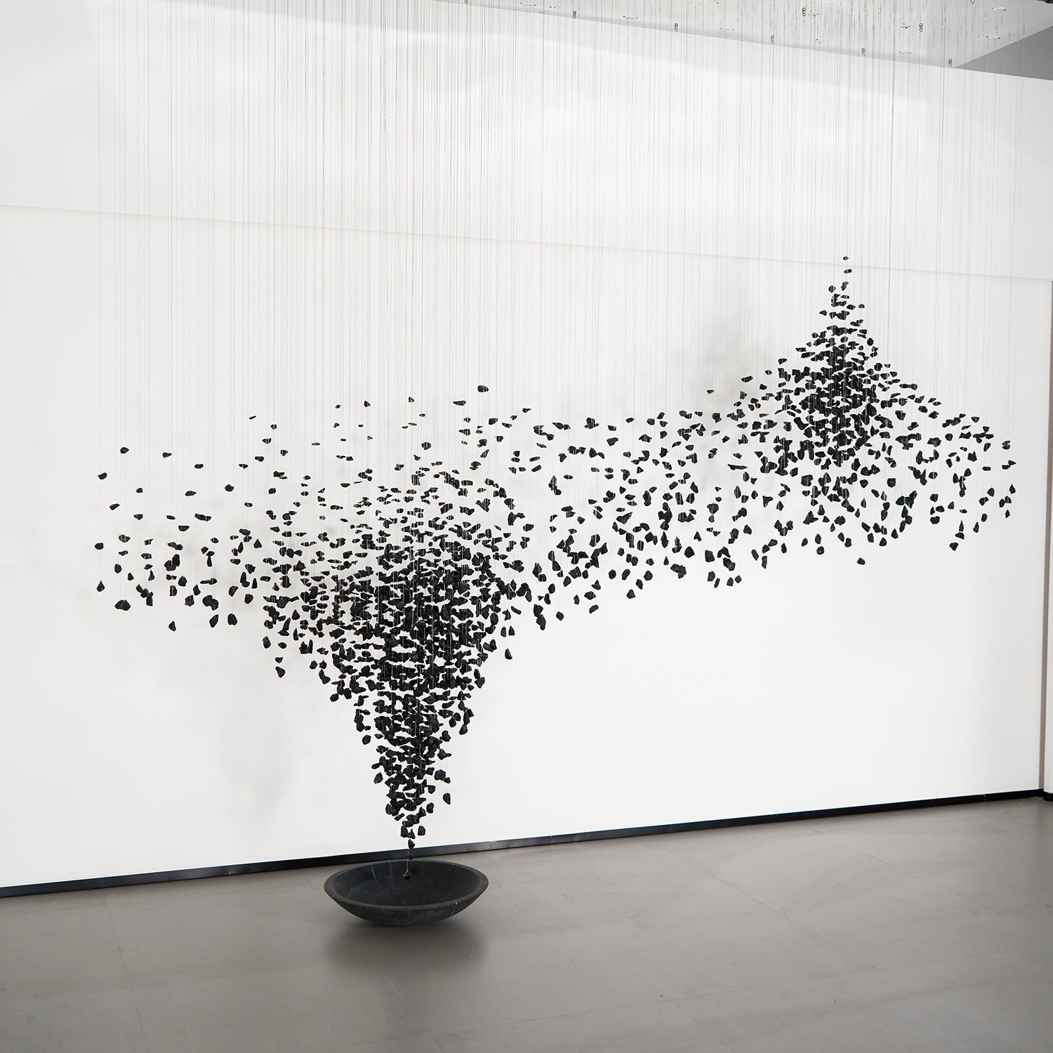 Charcoal Shape Hourglass Chandelier