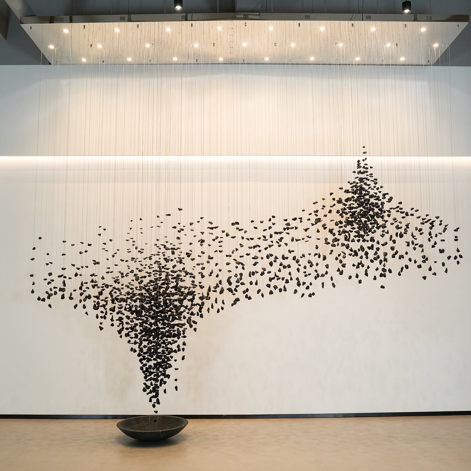 Charcoal Shape Hourglass Chandelier