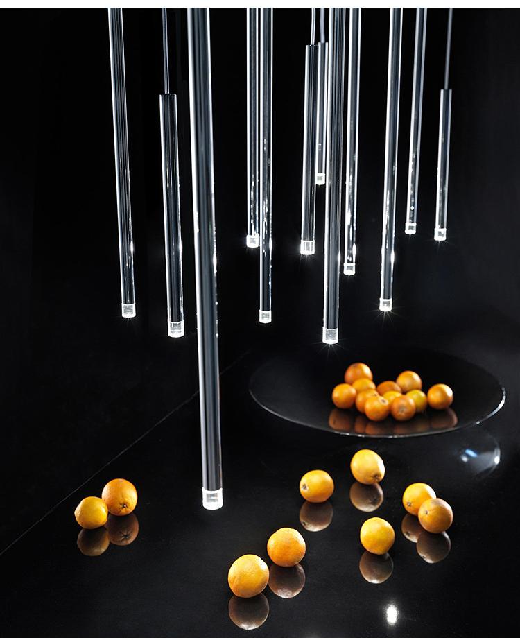 Clustered Tubes LED Chandelier by Aurorae Lighting