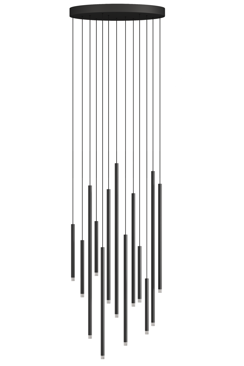 Clustered Tubes LED Chandelier by Aurorae Lighting