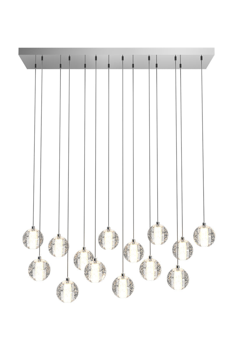 Dazzling Crystal Sphere Chandelier by Aurorae Lighting
