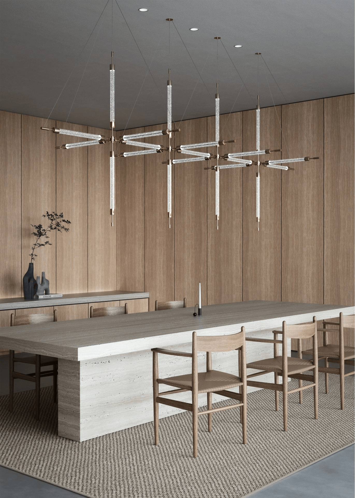 Crystal Grid Customize Chandelier