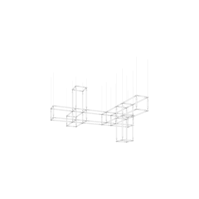 Crystal Grid Customize Chandelier