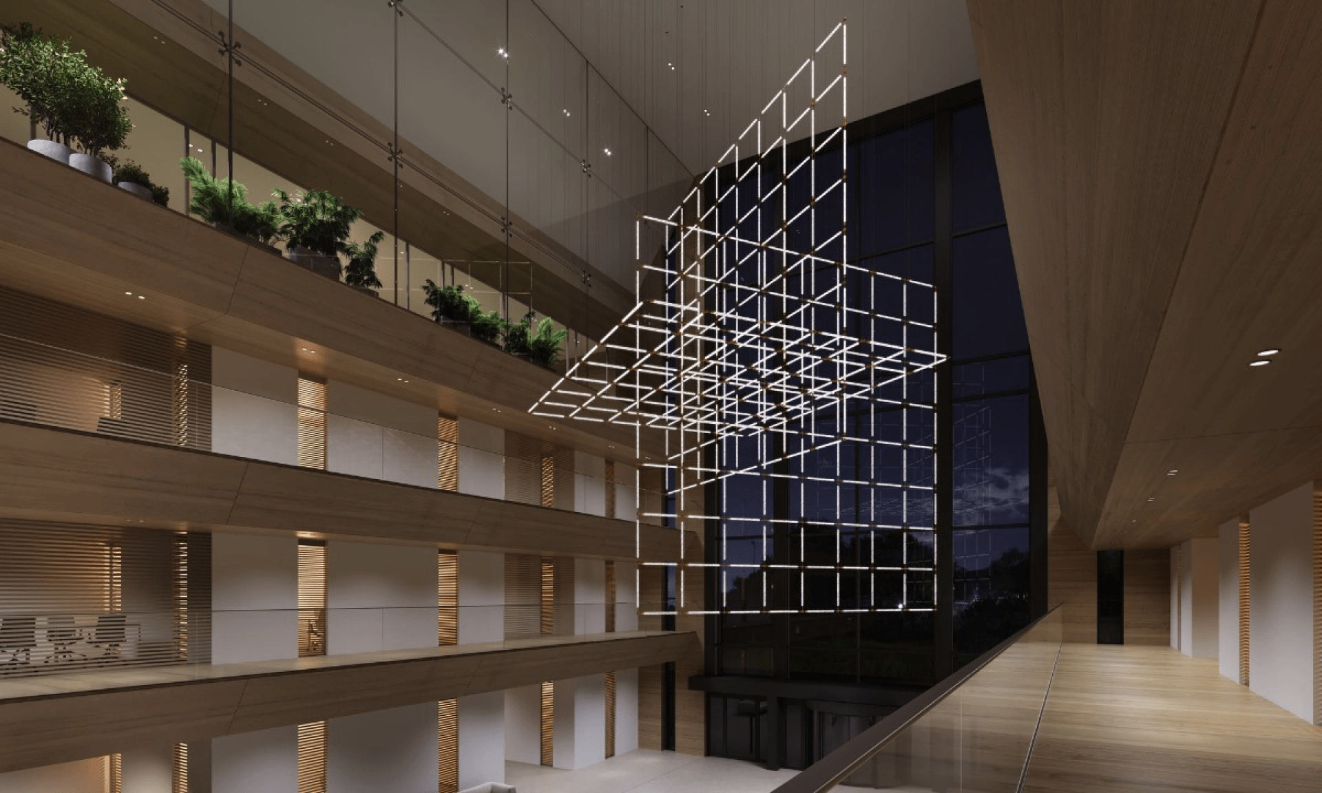 Crystal Grid Customize Chandelier