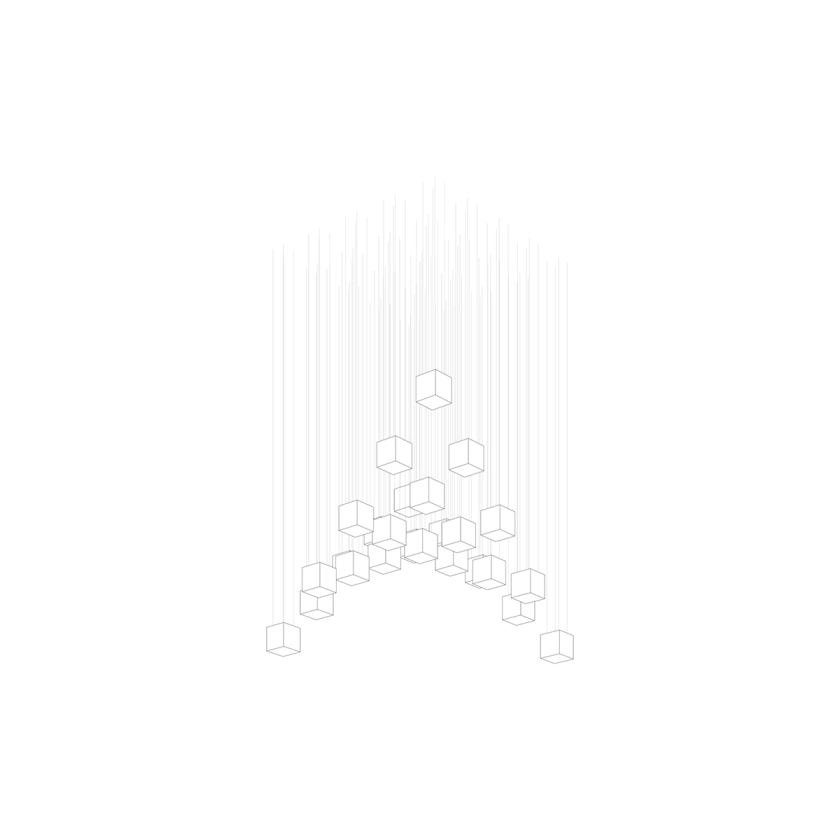 Crystal Pixels Customize Chandelier