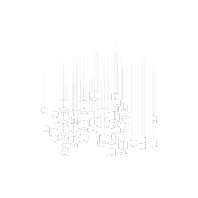 Crystal Pixels Customize Chandelier