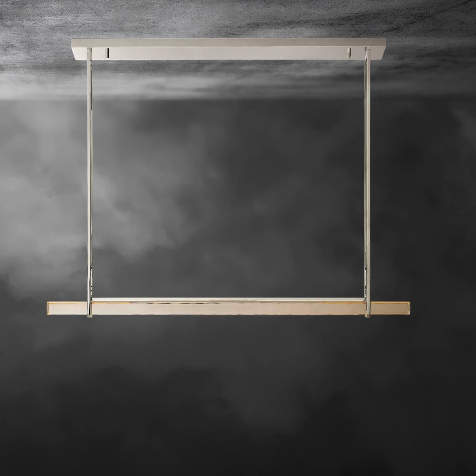 Audubon Crystal Linear Single Bar Chandelier