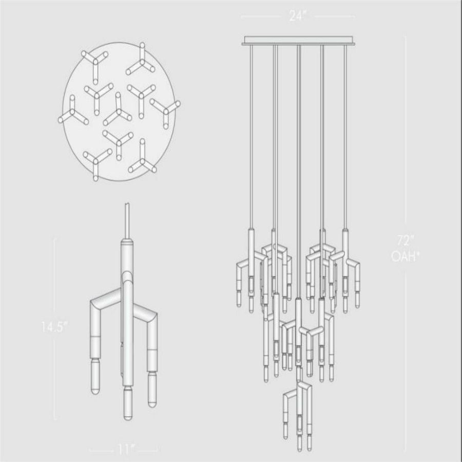 Flora 10 Light Cirular Chandelier - Oasislives