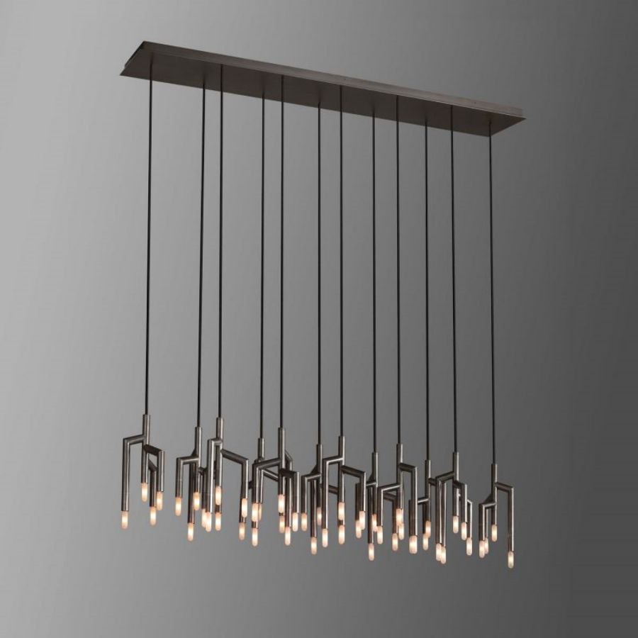 Flora Linear Chandelier - Oasislives