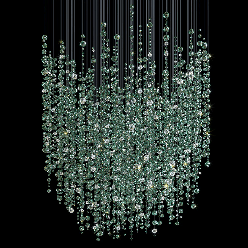 Emerald Rainfall Crystal Customize Chandelier