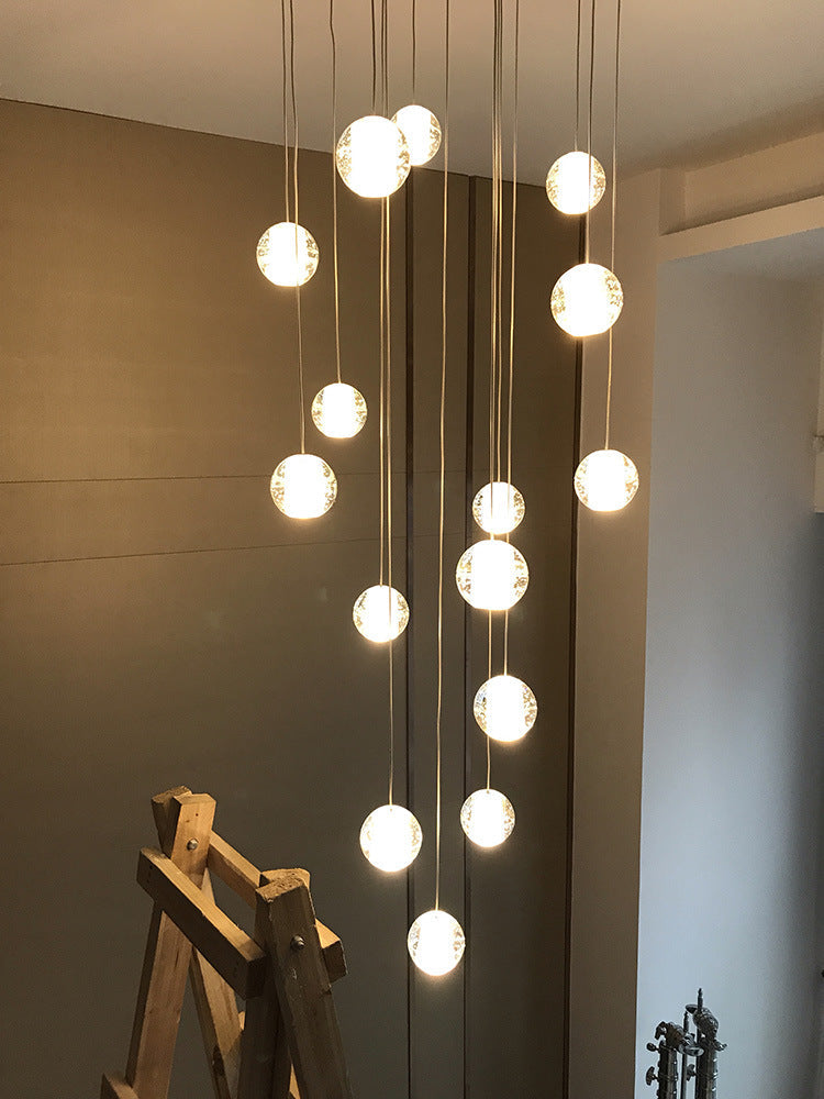 Dazzling Crystal Sphere Chandelier by Aurorae Lighting