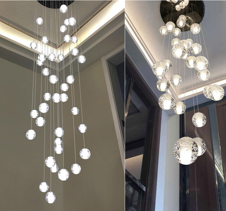 Dazzling Crystal Sphere Chandelier by Aurorae Lighting