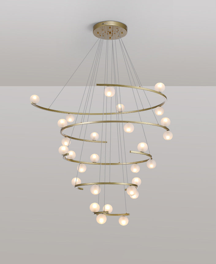 Modern Half Ring LED Chandelier by Aurorae Lighting
