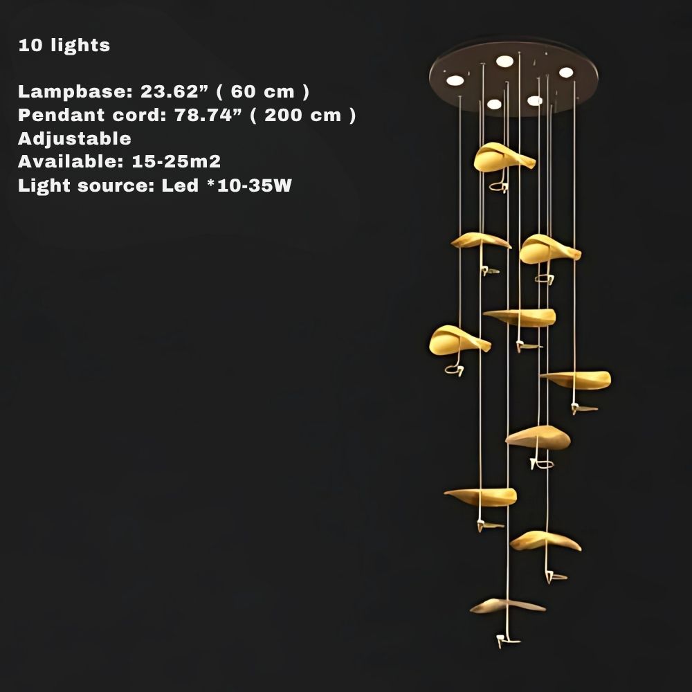 Jenissa Vintage Staircase Chandelier Seus Lighting