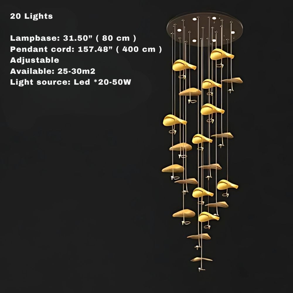 Jenissa Vintage Staircase Chandelier Seus Lighting