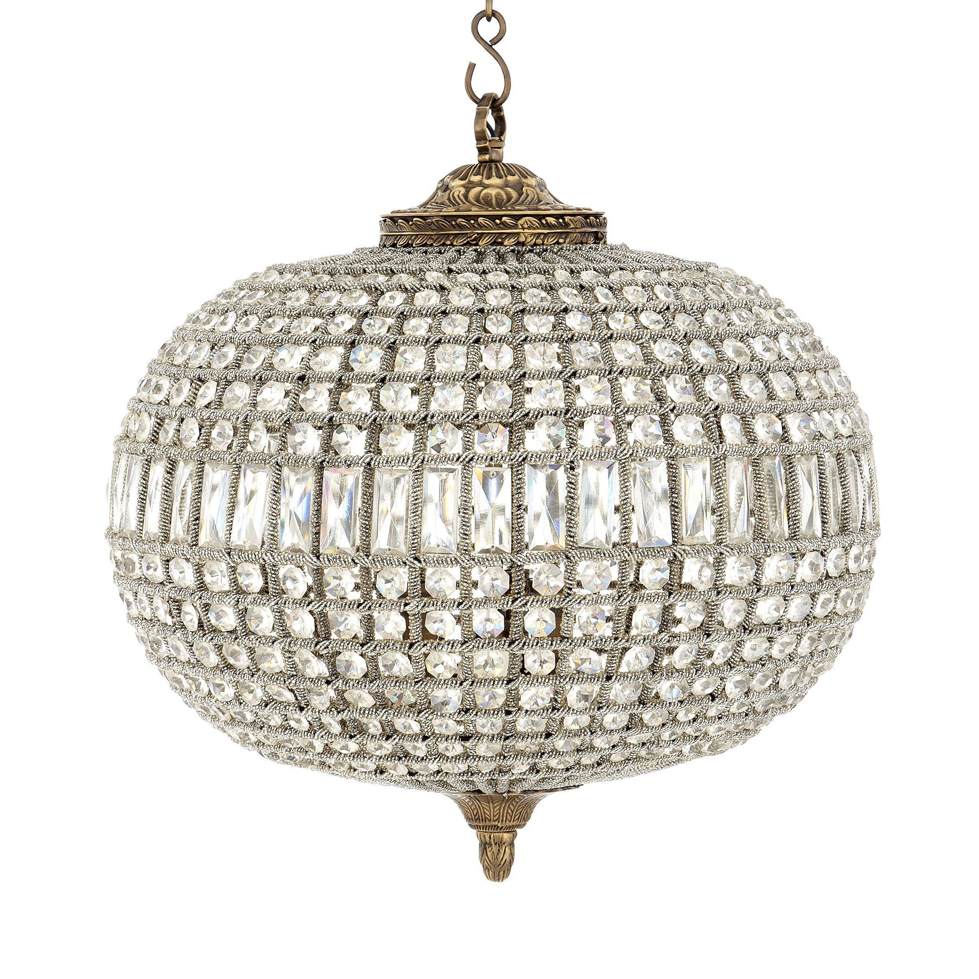 Kasbah Oval M Modern Brass Chandelier