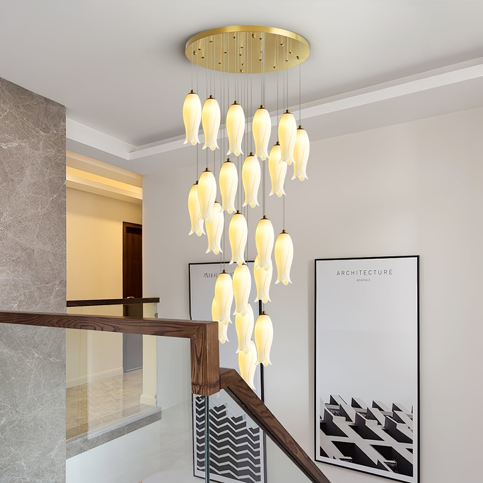 Luma Flora Stairs Chandelier