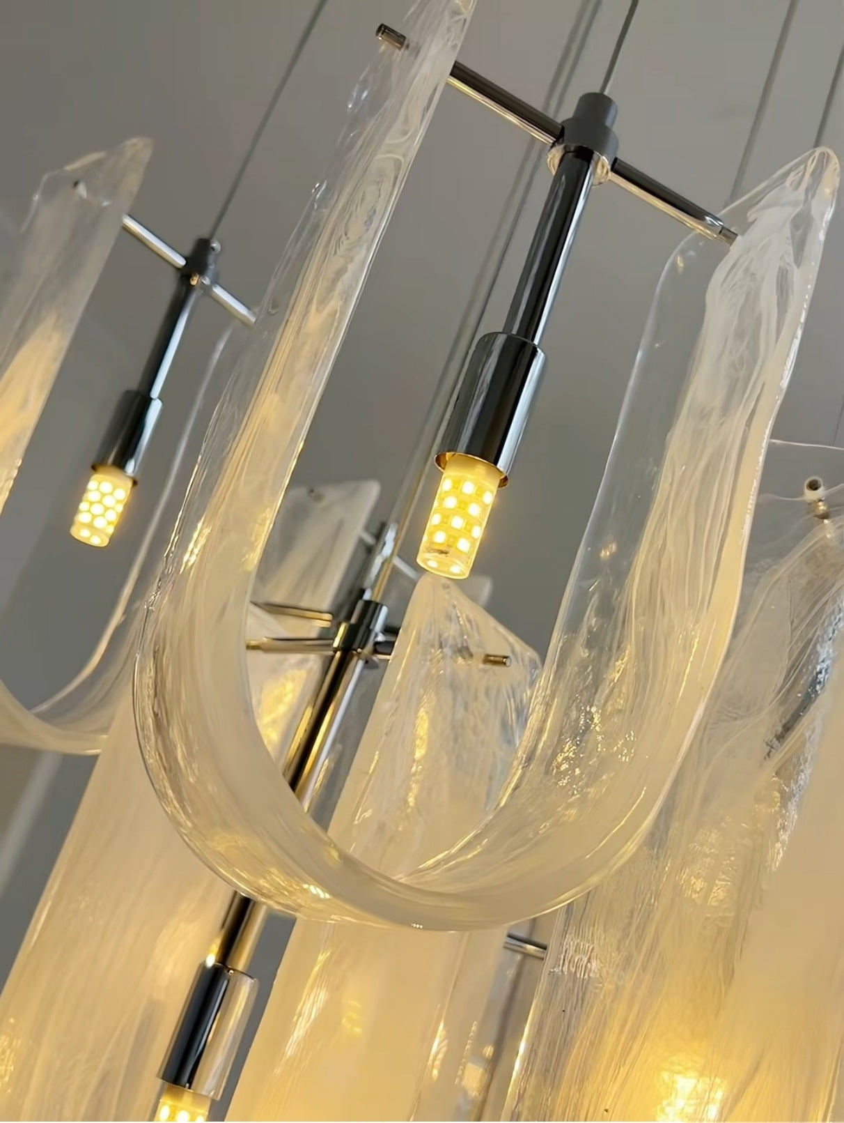 Luminous Waves Chandelier by Aurorae Lighting