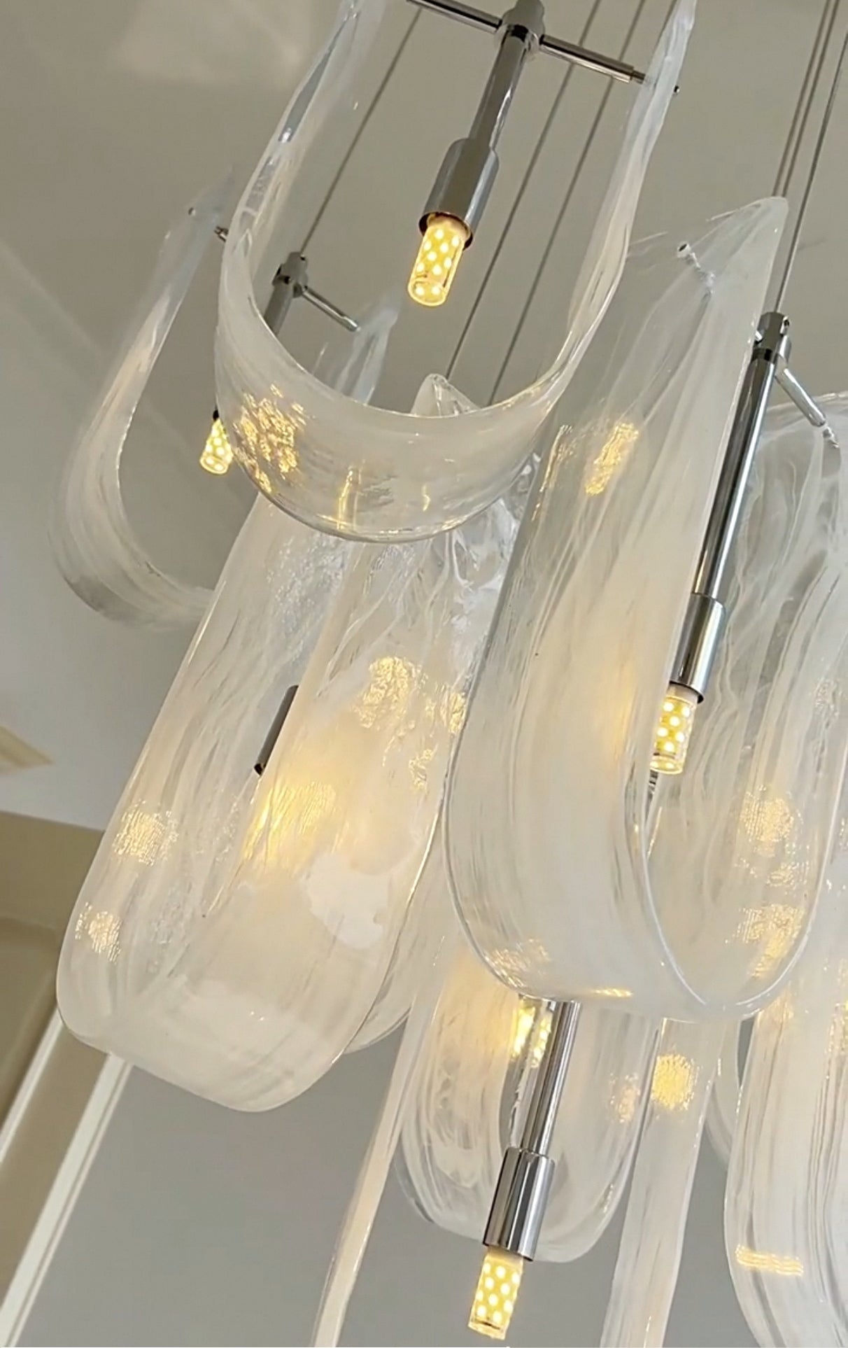 Luminous Waves Chandelier by Aurorae Lighting