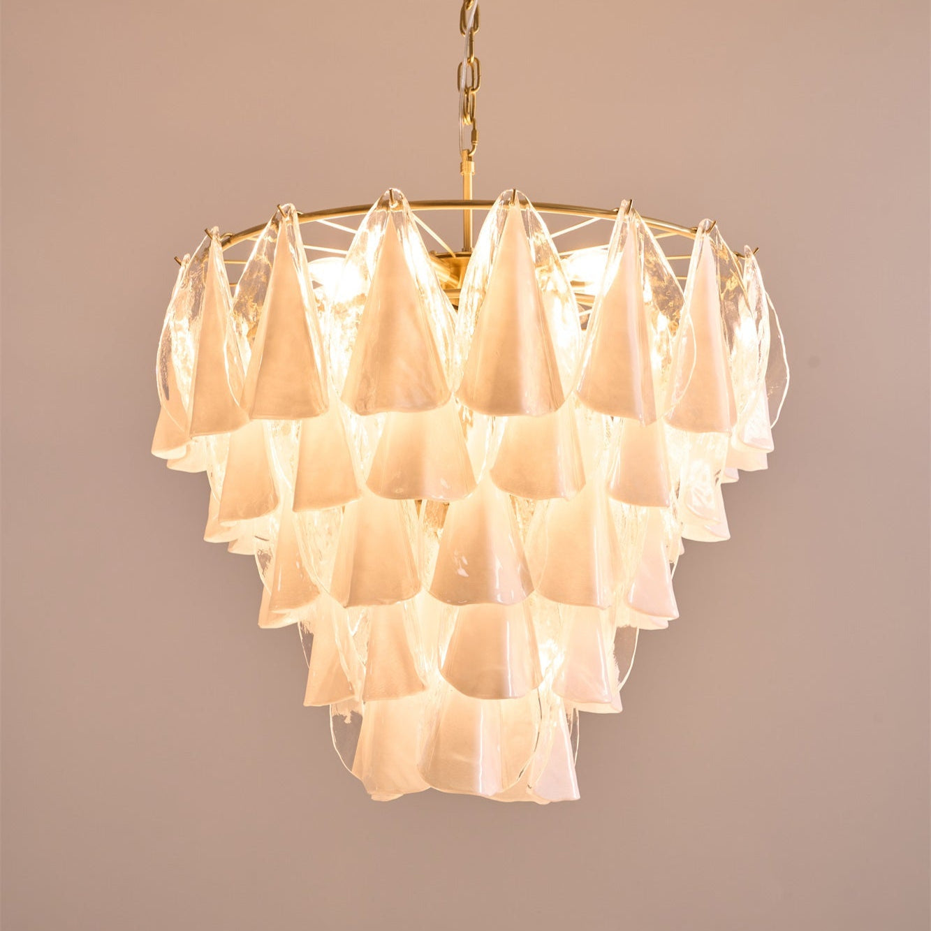 Lunara White Murano Chandelier