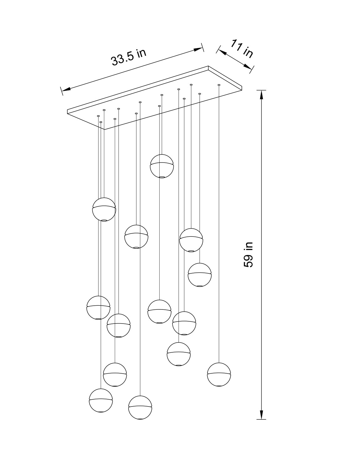 Dazzling Crystal Sphere Chandelier by Aurorae Lighting