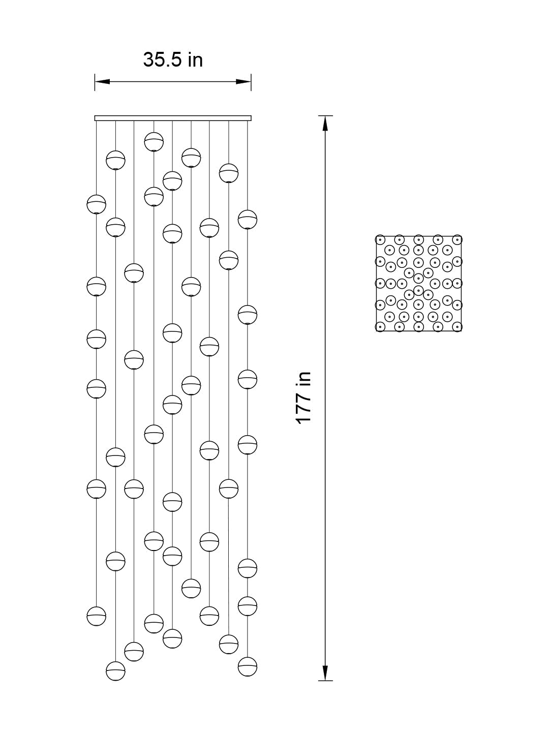 Dazzling Crystal Sphere Chandelier by Aurorae Lighting